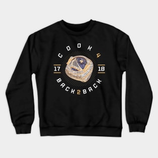 Quinn Cook 4 Back 2 Back Championship Ring 2017-18 Crewneck Sweatshirt